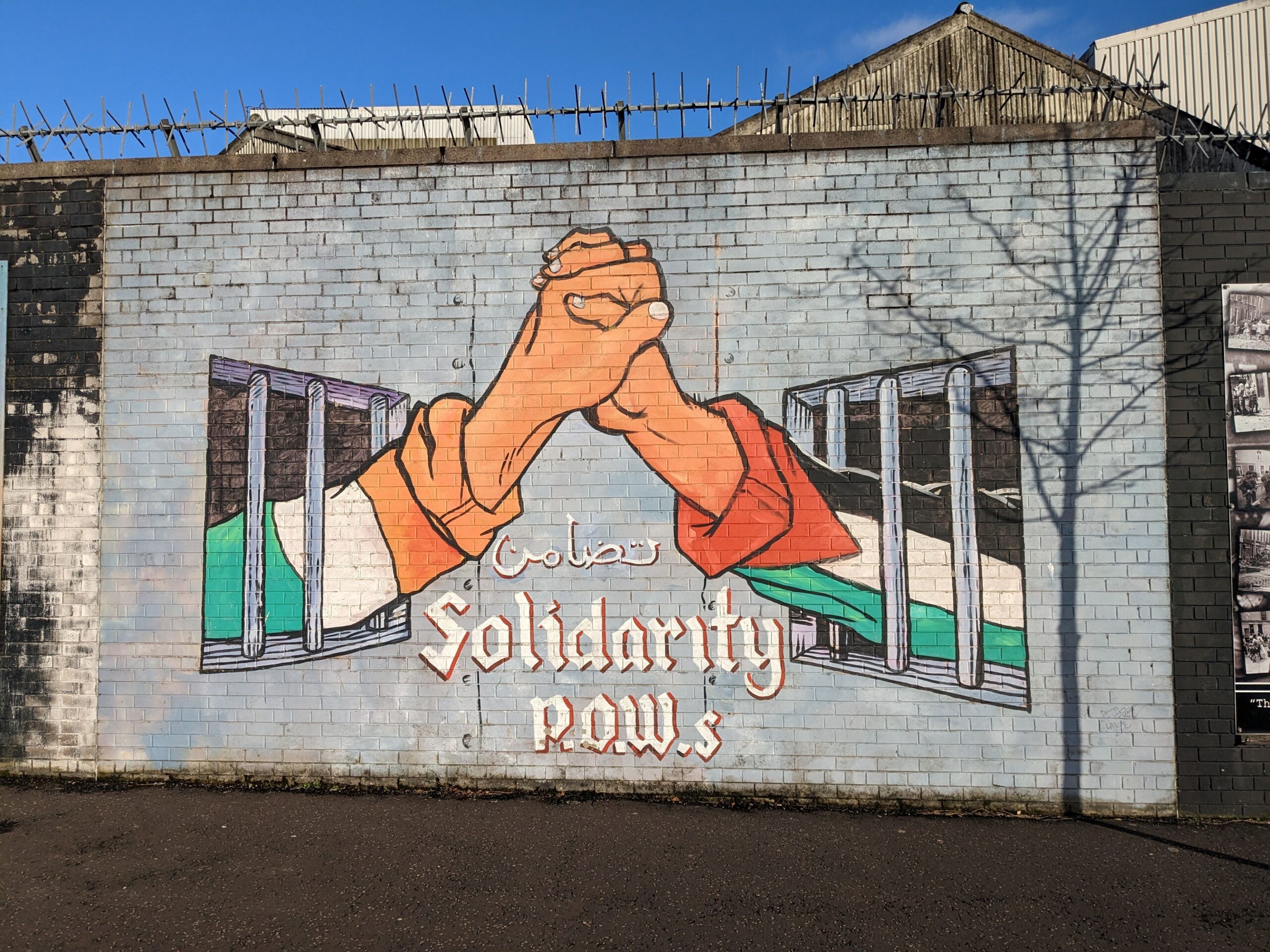 Belfast murals Ireland in December