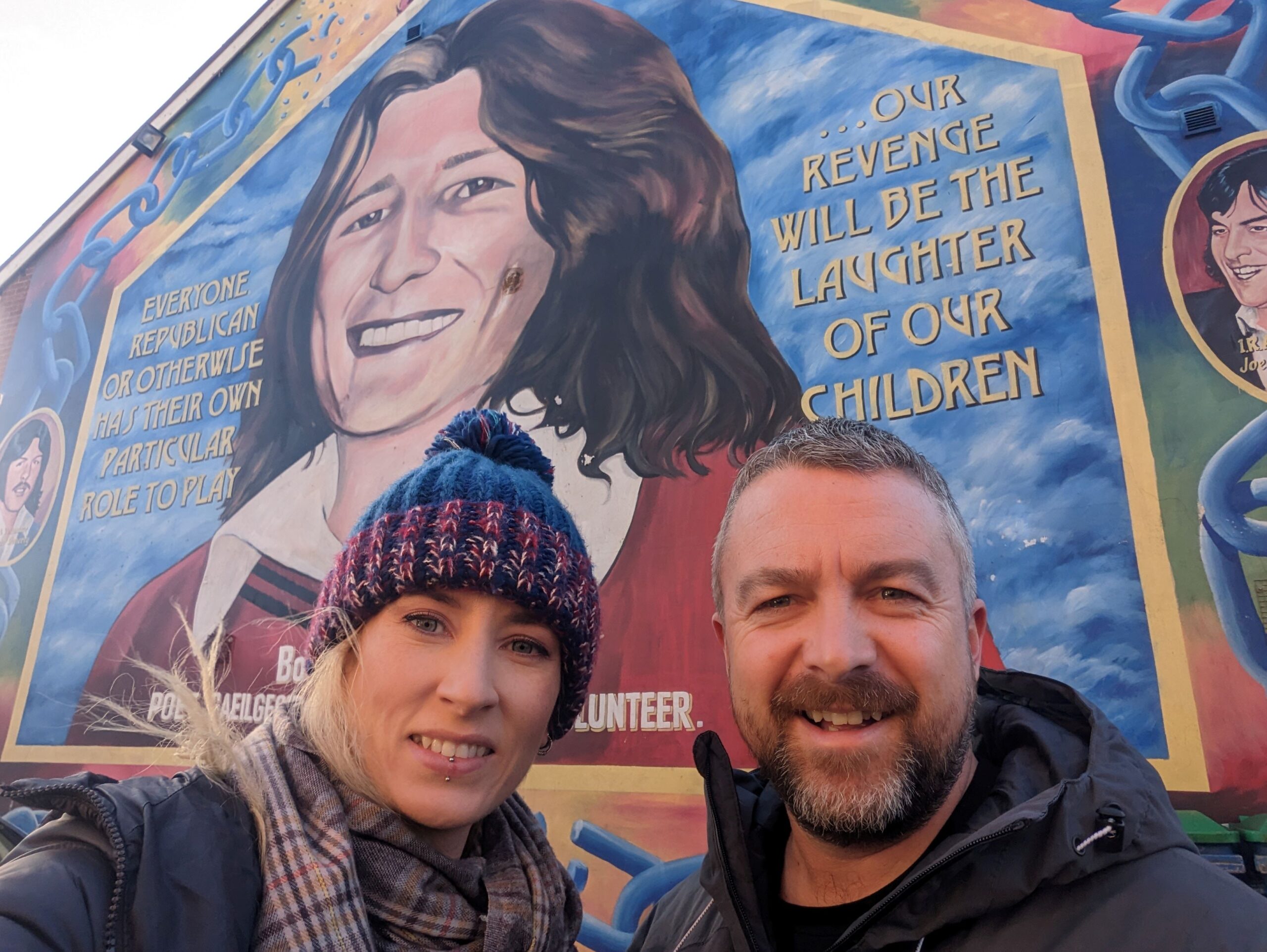 Belfast murals Ireland in December