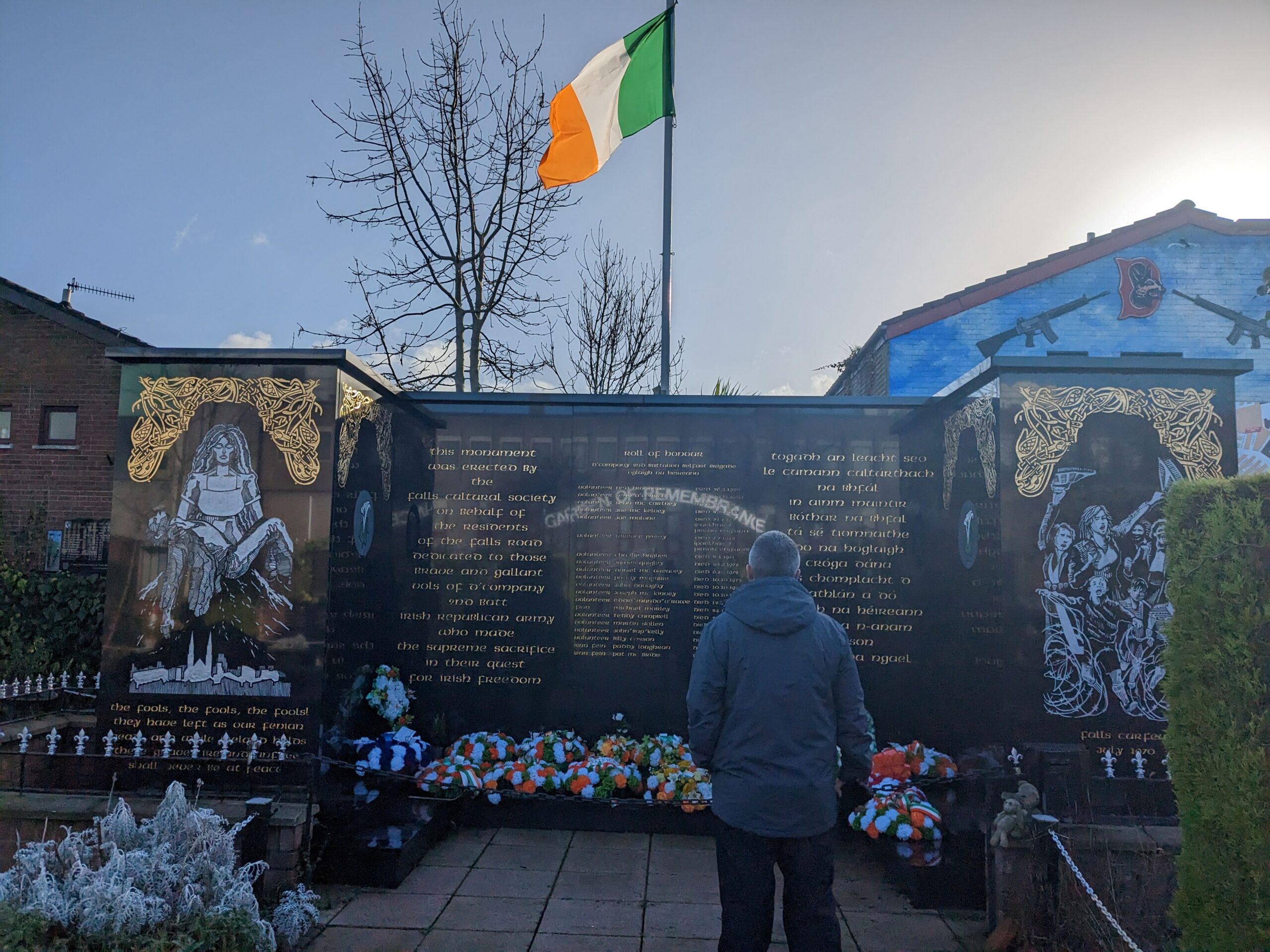 Belfast murals Ireland in december