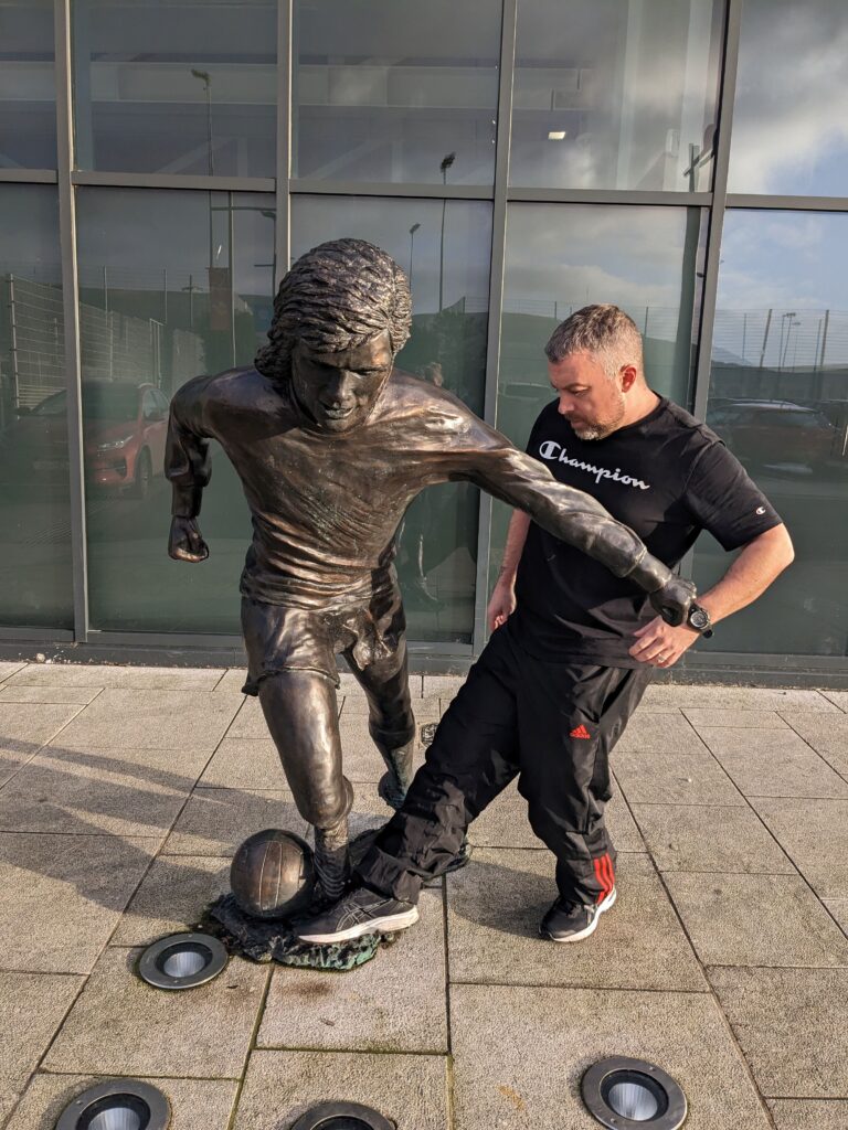 Kevin and George Best statue Famous Ireland Landmarks: 101 of The Greatest Attractions - 81-101