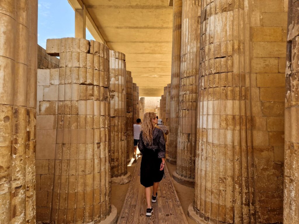 Happy Irish Wanderers Step Pyramid Saqqara Cairo Egypt