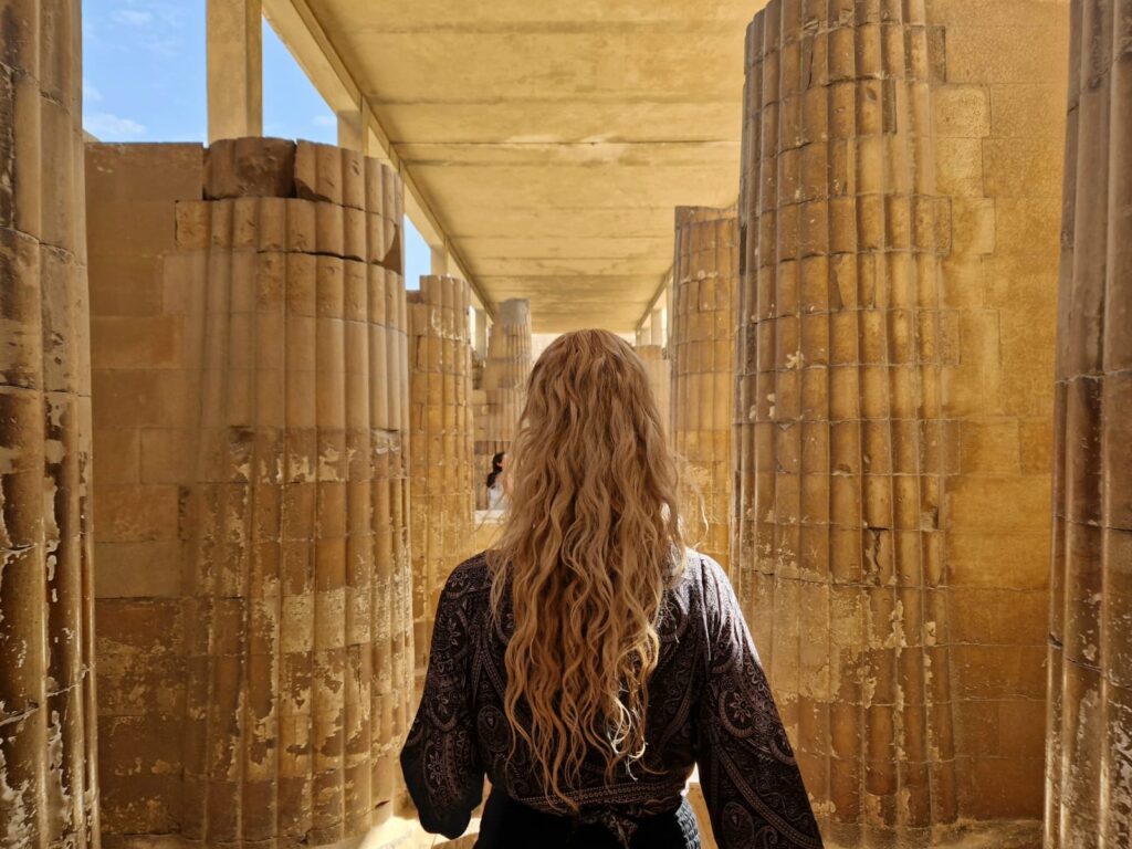 Happy Irish Wanderers Step Pyramid Saqqara Cairo Egypt