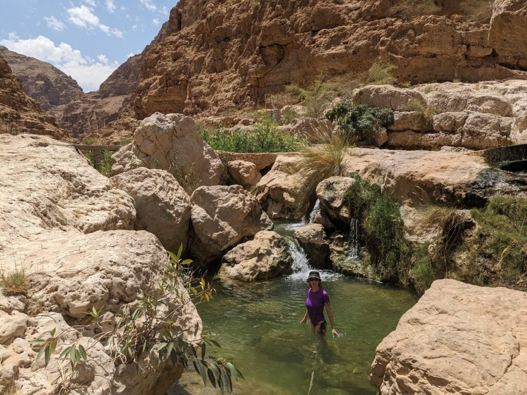 Oman travel - 8 free things to do. Happy Irish Wanderers Wadi Shab Oman Hike