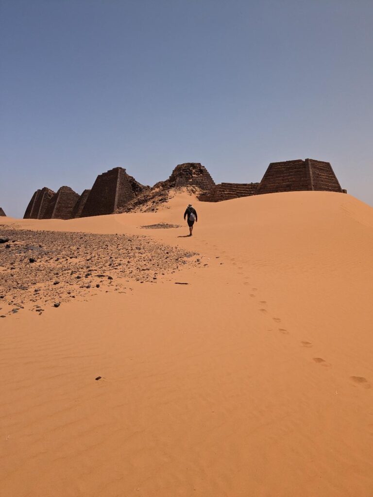 Exploring the main pyramids in Meroe Sudan - Happy Irish Wanderers