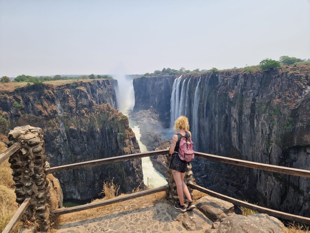 Victoria Falls in Zambia during dry season - Happy Irish Wanderers