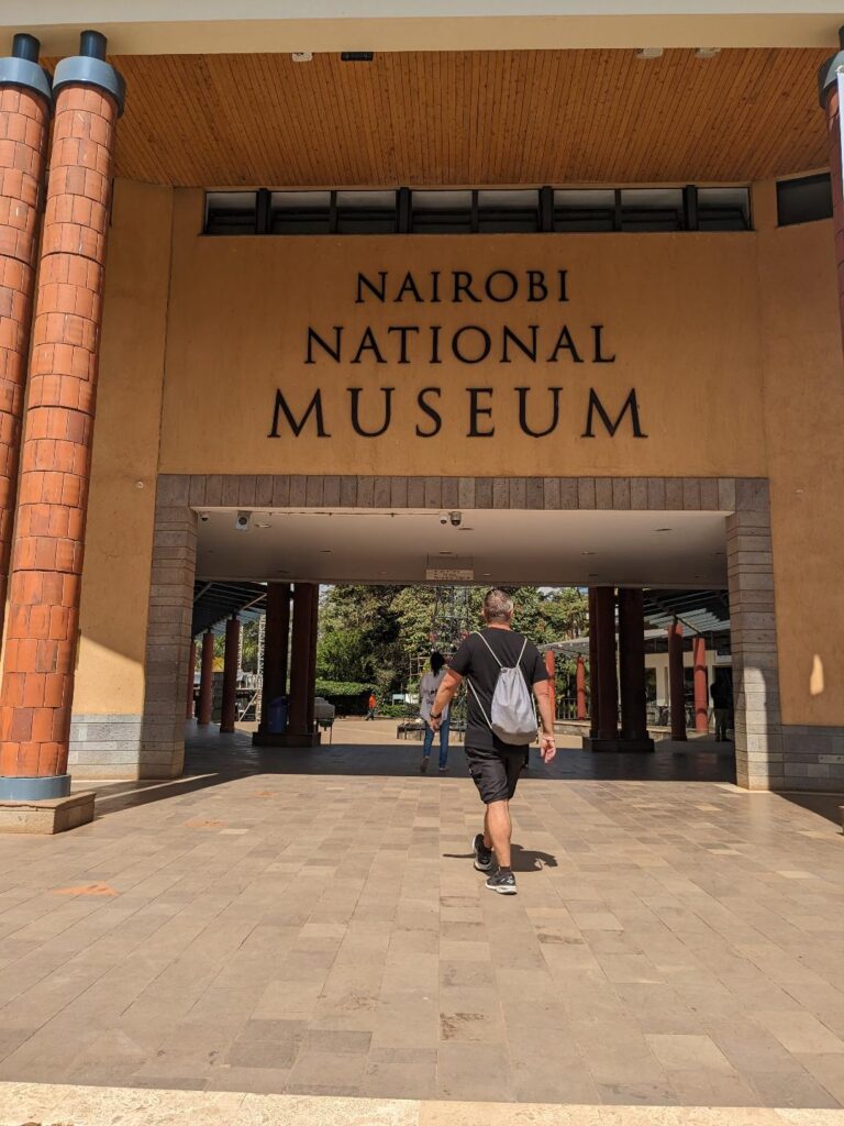 Kevin outside the Nairobi Museum Kenya Holiday – The Best Advice Happy Irish Wanderers