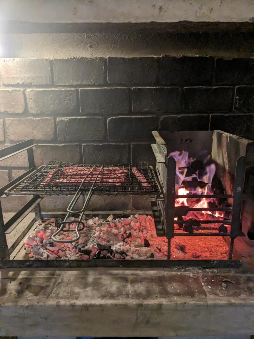 Happy Irish Wanderers enjoying a Braai in Namibia