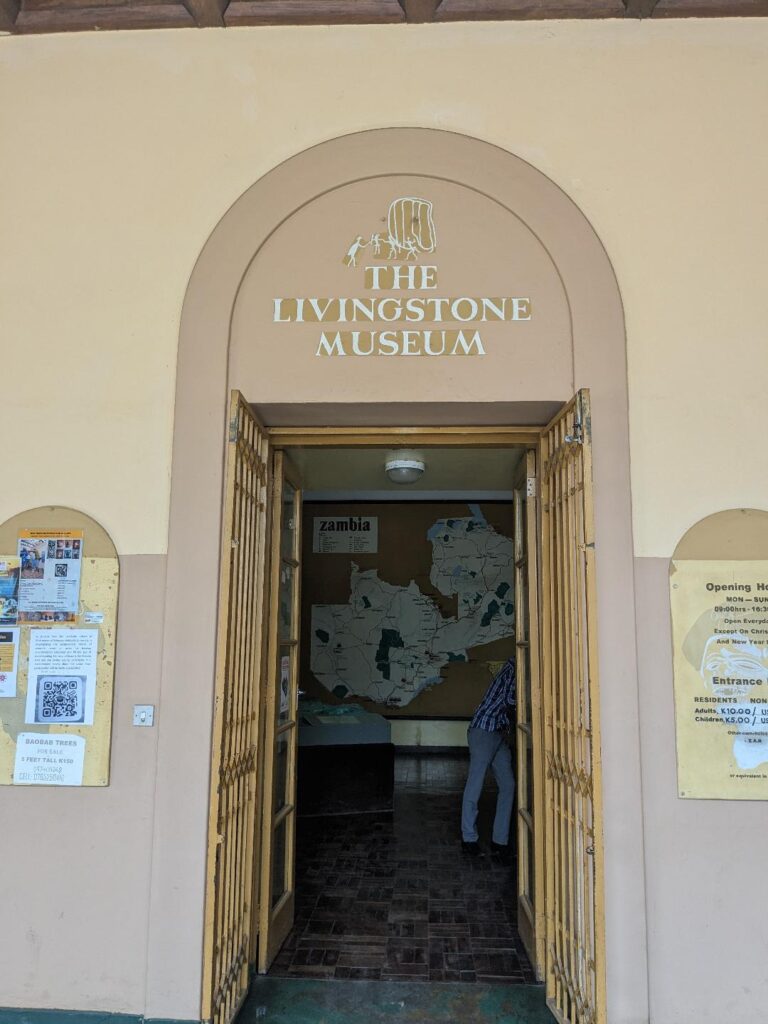 Zambia Holiday – Livingstone Museum entrance - Happy Irish Wanderers