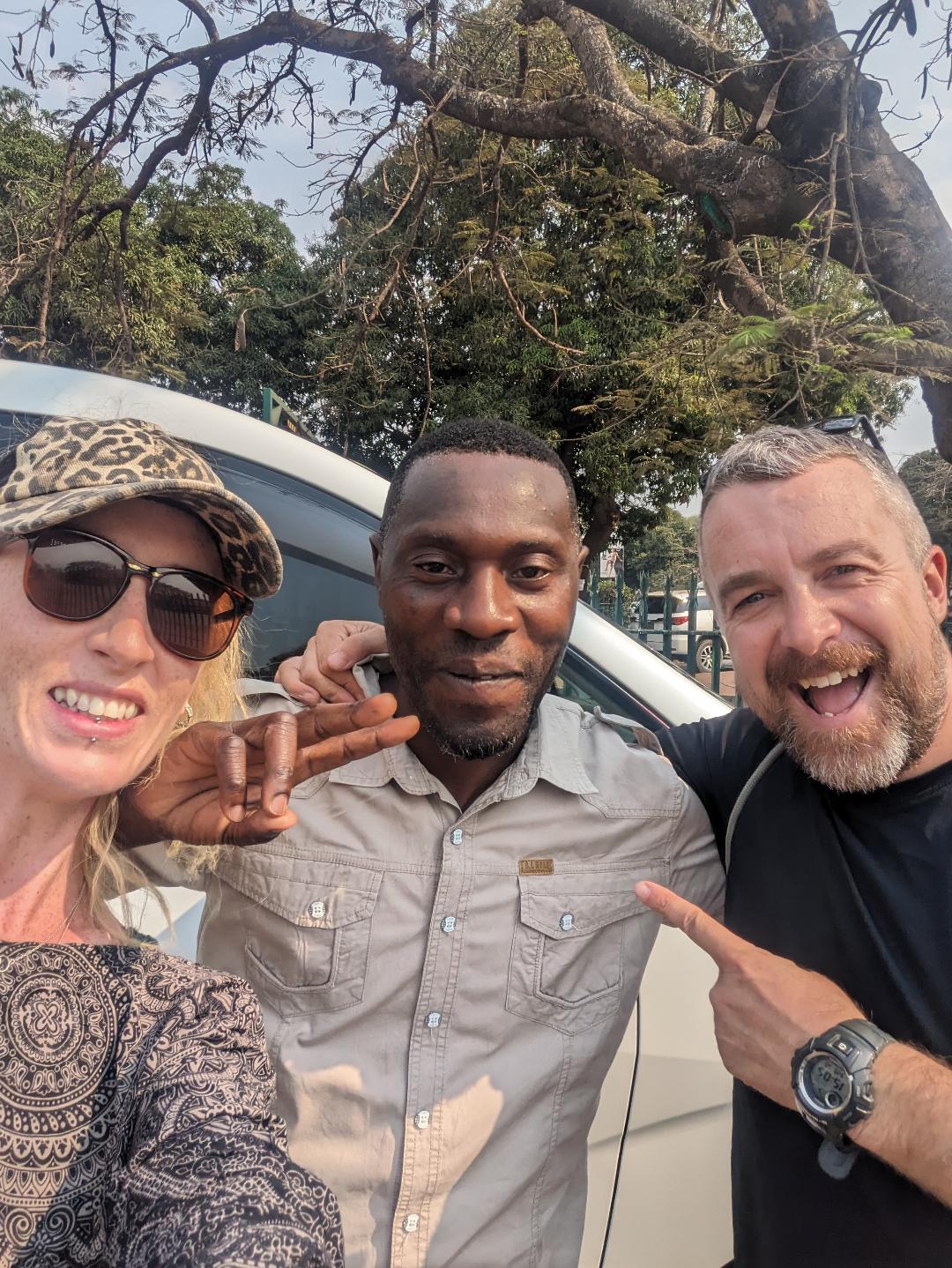 Friendly Zambian Local with Kevin and Kate from happy Irish Wanderers