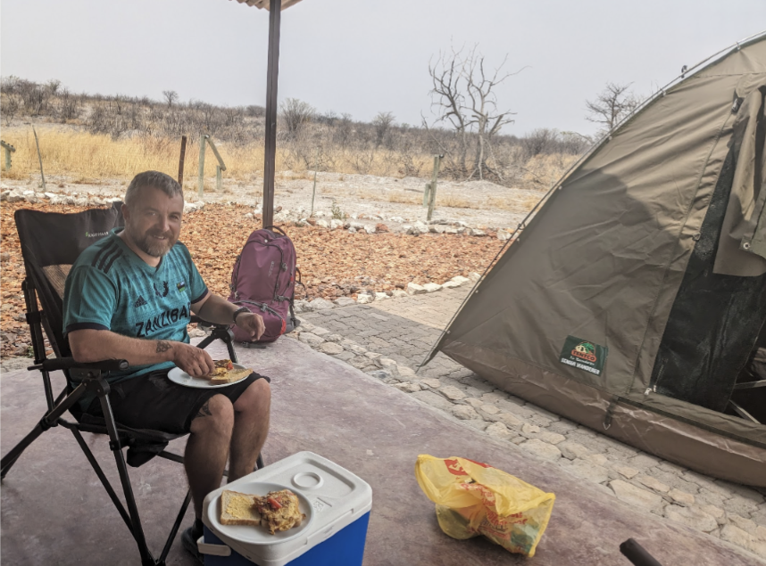 Etosha National Park Trading Post campsite - Happy Irish Wanderers