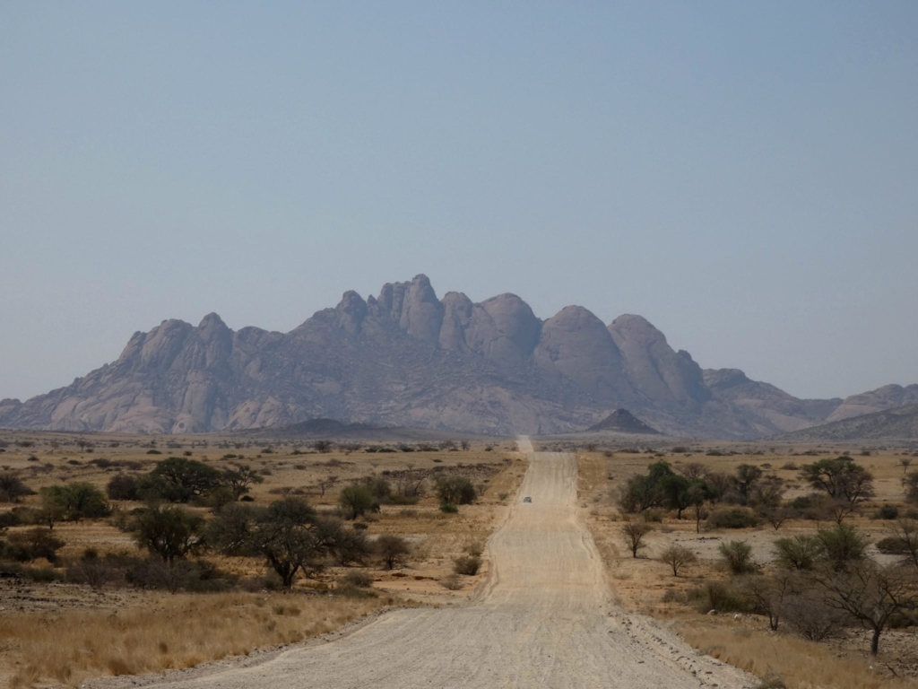 The view when approaching Spitzkoppe in Namibia - Happy Irish Wanderers