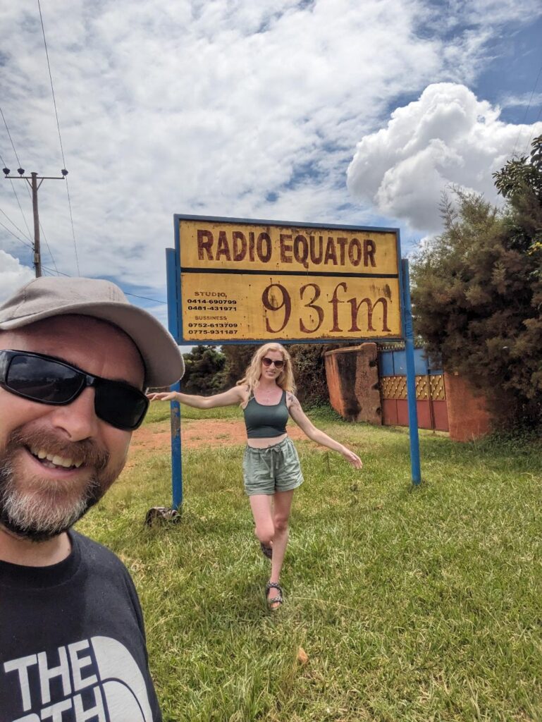 Best time to visit Uganda: Our "Equator Sign"