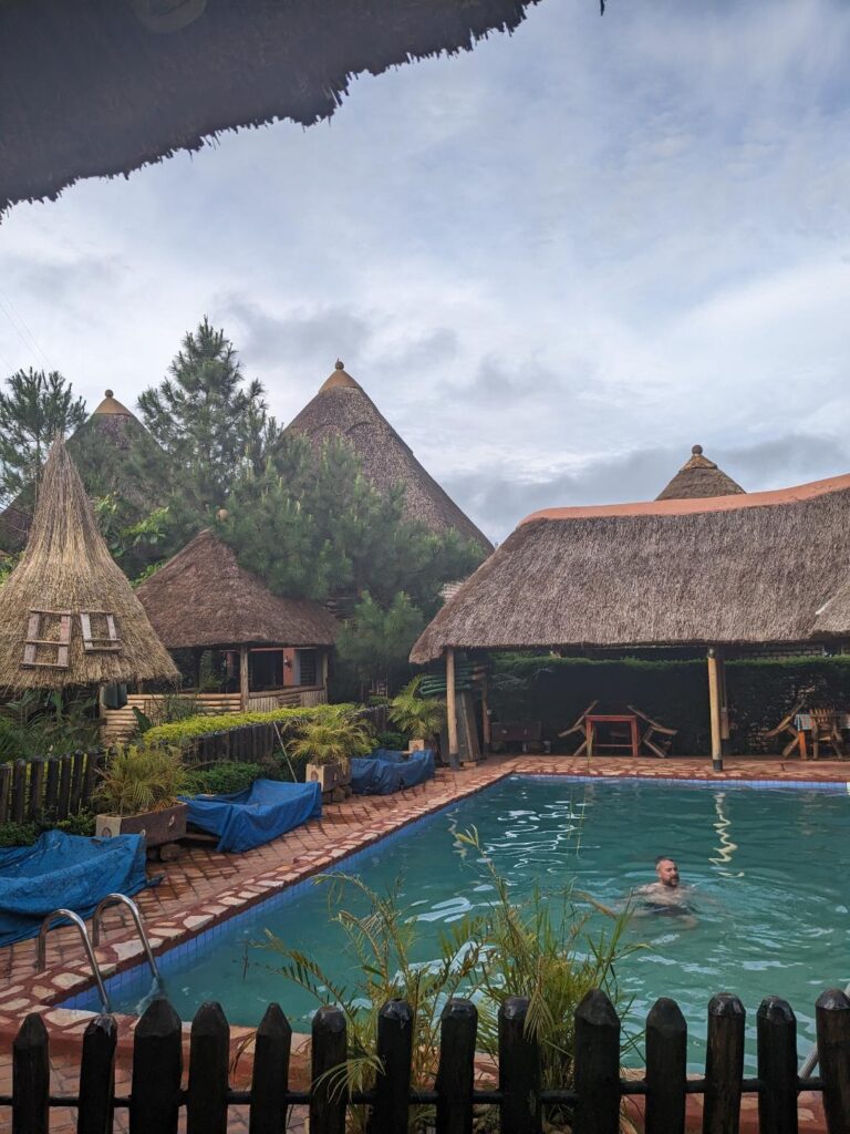 rainy but warm weather in Uganda in May