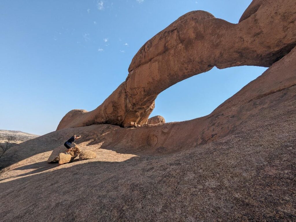 Spitzkoppe Namibia, the Arch, Happy Irish Wanderers