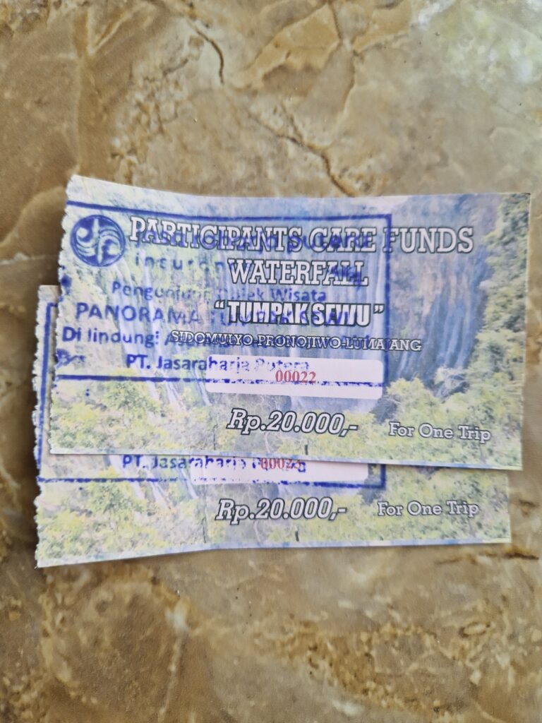 Entrance tickets to Tumpak Sewu - The Best Waterfall in Indonesia Happy Irish Wanderers