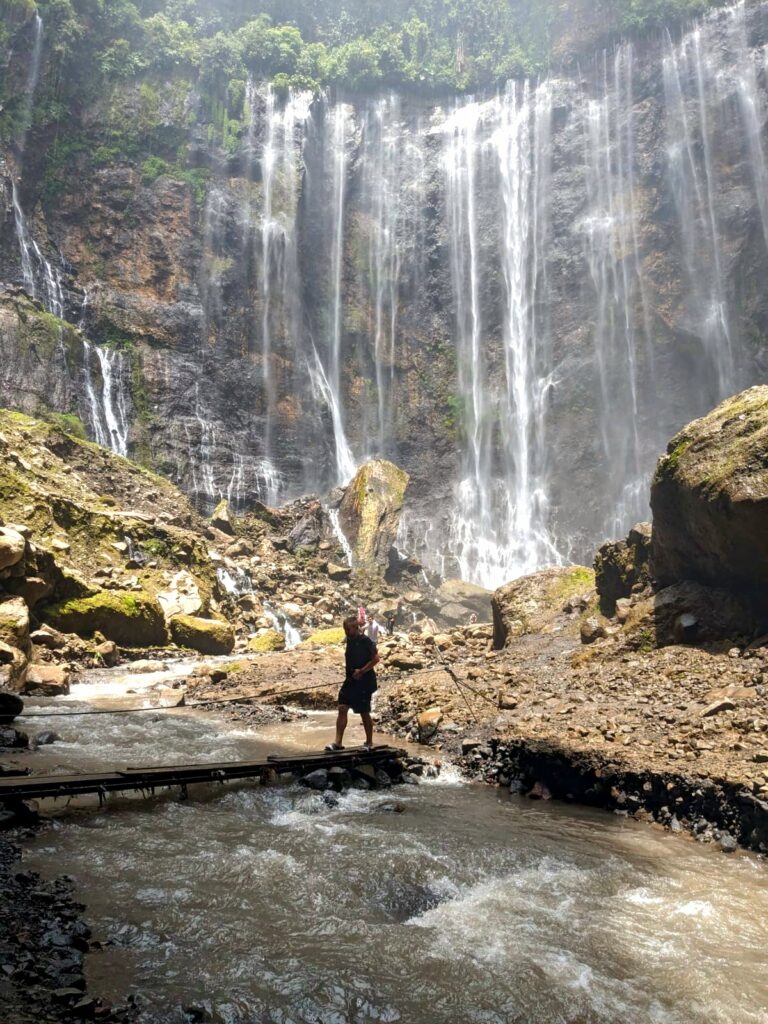 The view from the bottom of Tumpak Sewu waterfall - The Best Waterfall in Indonesia Happy Irish Wanderers