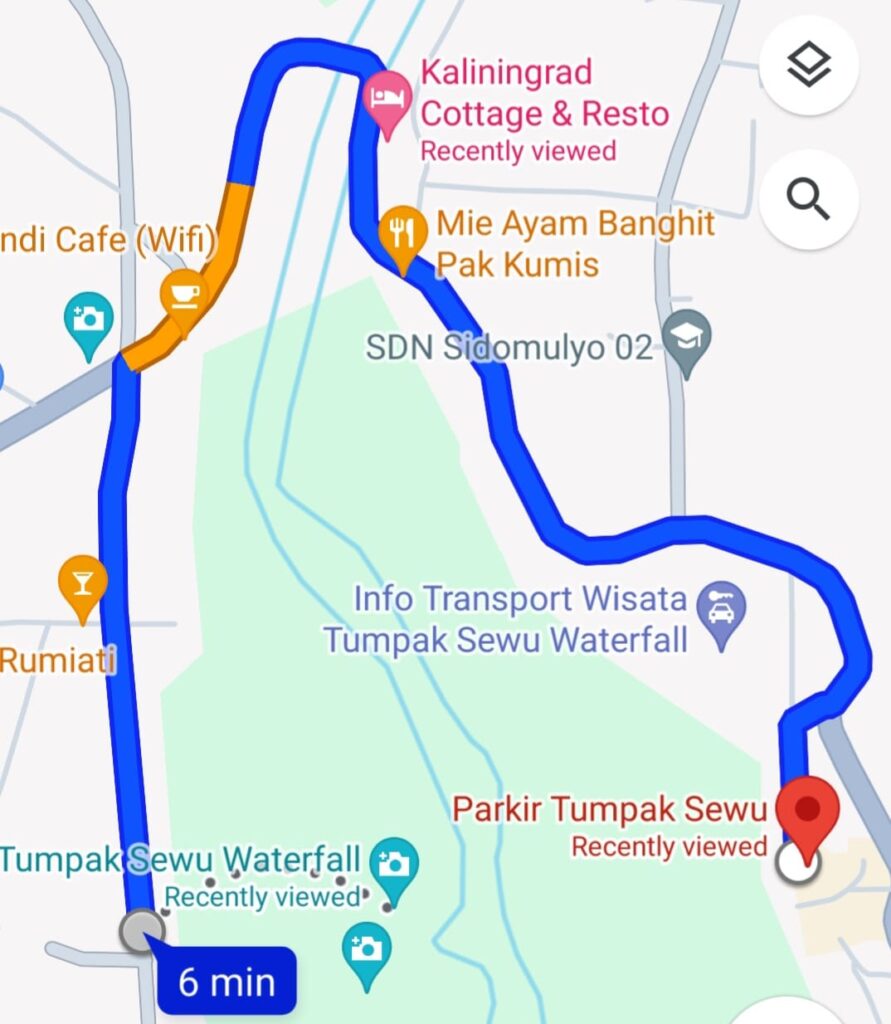 Location on a map of Tumpak Sewu - The Best Waterfall in Indonesia Happy Irish Wanderers