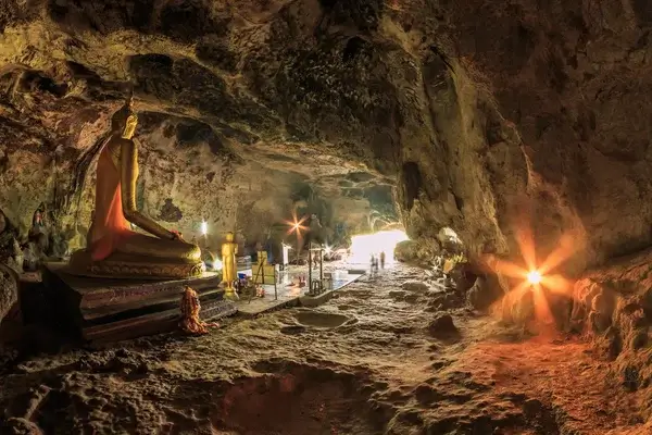 Krasae Cave overlooking the River Kwai