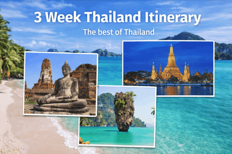 3 week Thailand itinerary, The best Thailand attractions, Happy Irish wanderers feat image