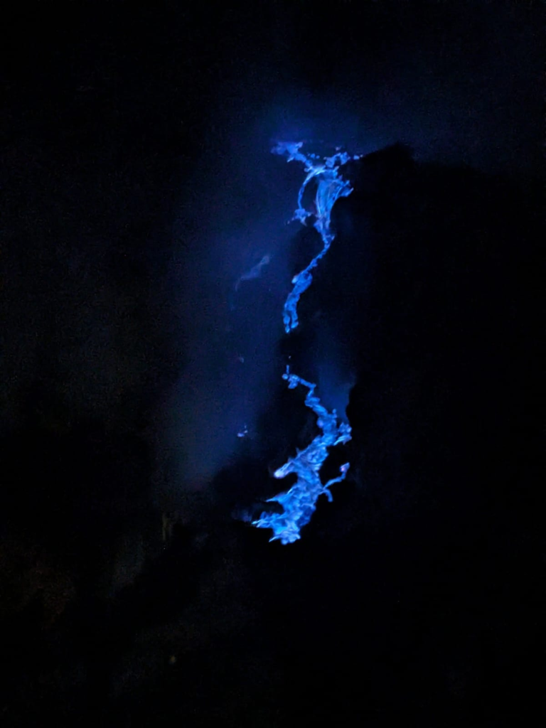 Blue flames at A Full Guide to Mount Ijen - The Largest Acid Lake In The World Happy Irish Wanderers