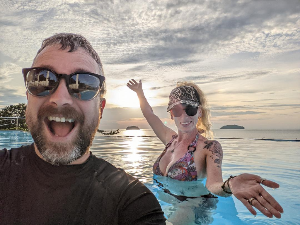 Happy irish wanderers in a pool in koh chang Thailand Island-Hopping - What are the Best Islands to Visit? Happy Irish Wanderers