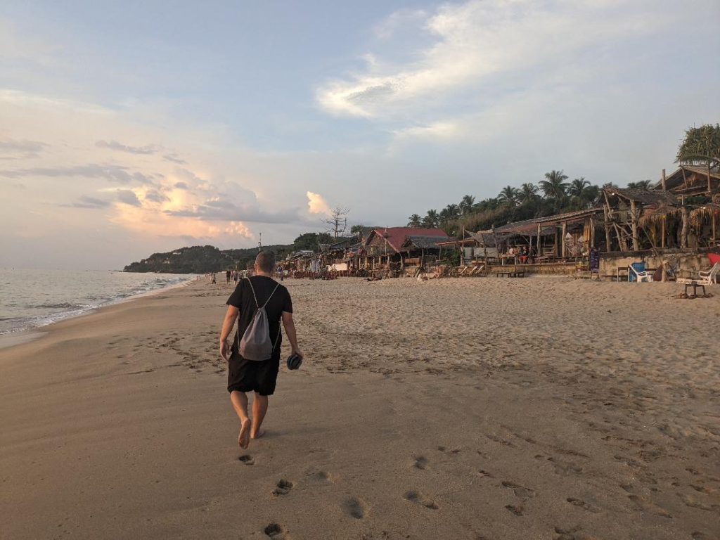 Kevin walking on Klong Nin beach Koh Lanta Thailand Island-Hopping - What are the Best Islands to Visit? Happy Irish Wanderers