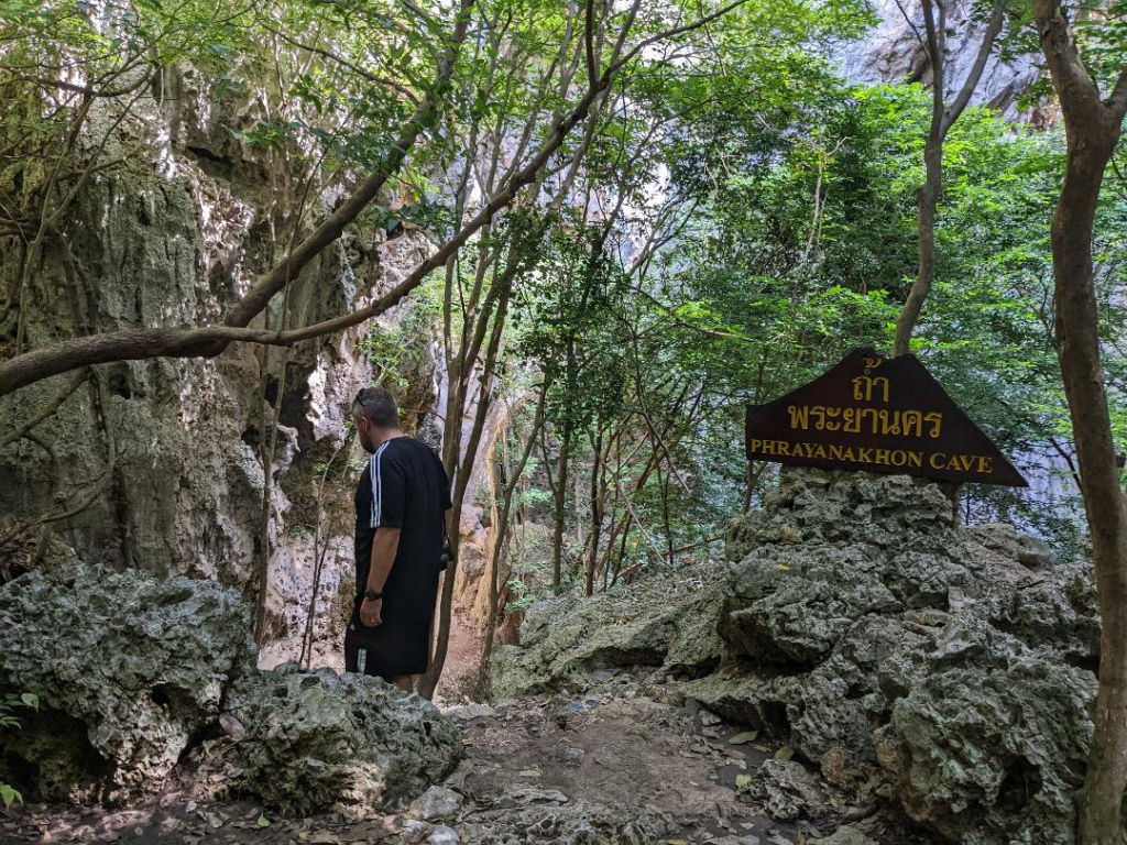 the entry sign to Phraya Nakhon Cave - Is This Thailand's Best Hidden Gem? Happy Irish Wanderers