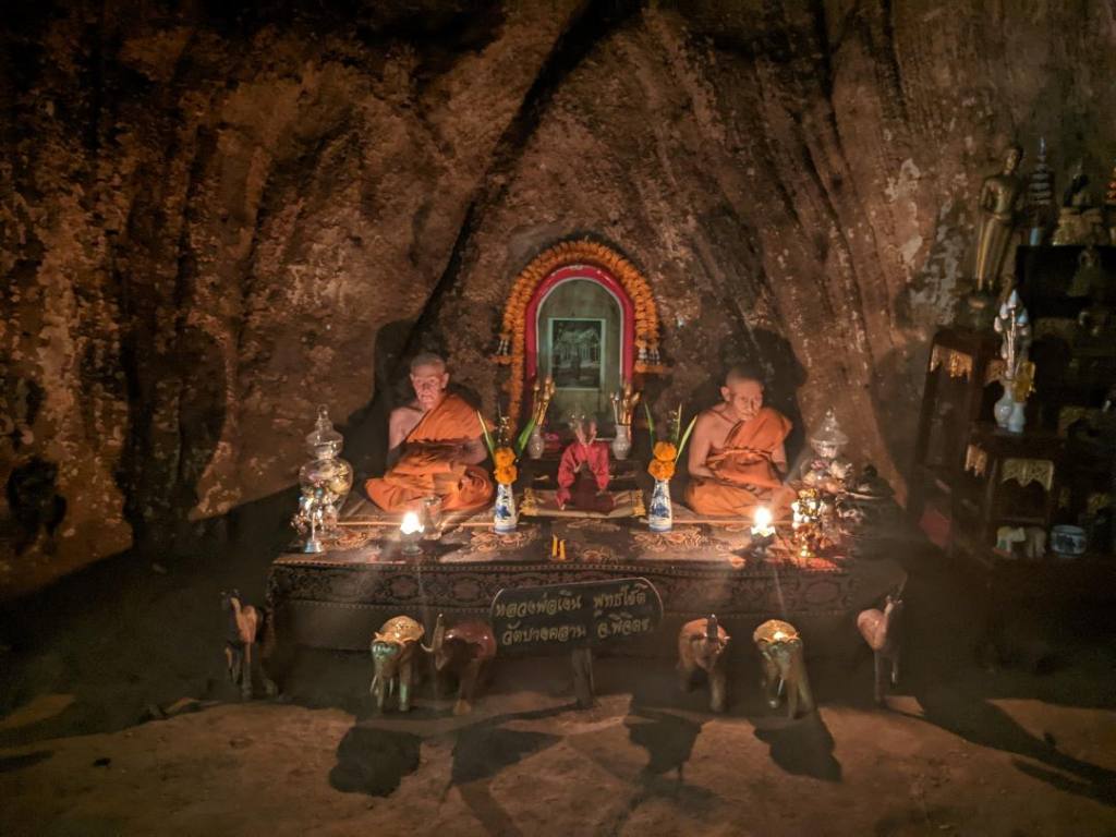 An alter within Phraya Nakhon Cave - Is This Thailand's Best Hidden Gem? Happy Irish Wanderers