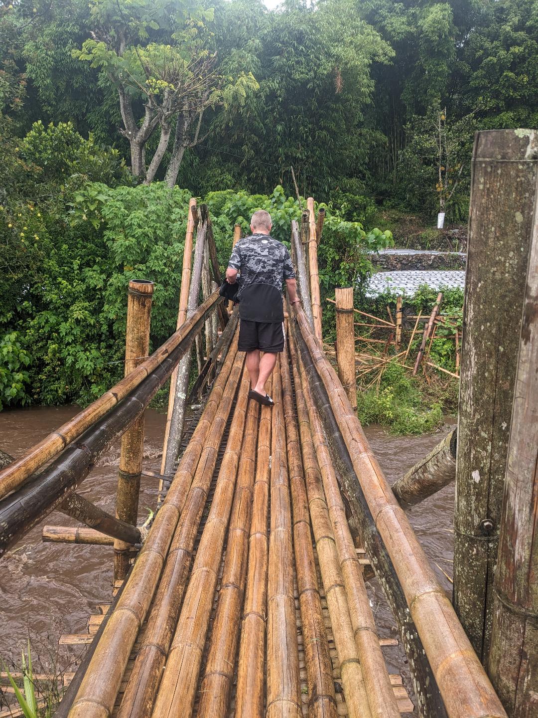 Bamboo bridge to Bukit Selong In Lombok Happy Irish Wanderers