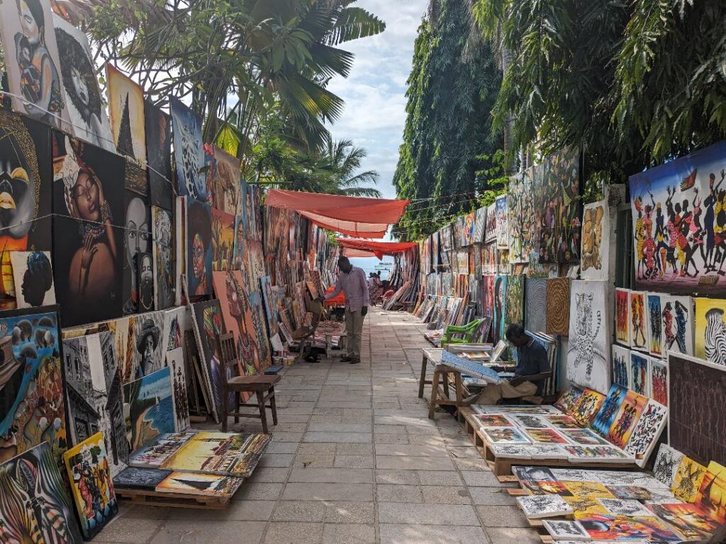 Gift shops in Stone Town Happy Irish Wanderers