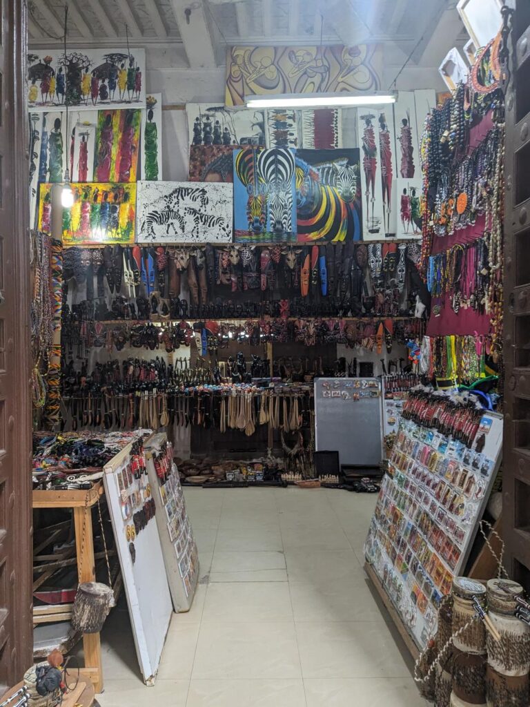 Gift shops in Stone Town Happy Irish Wanderers