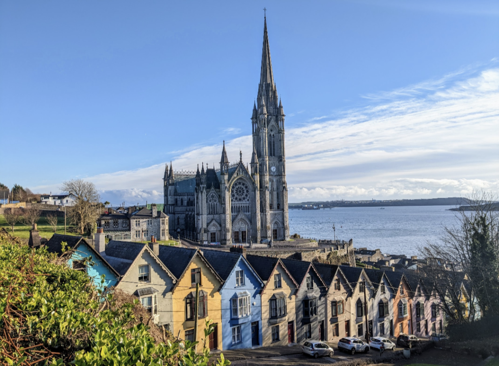 View of Cobh colorful houses, things to do in Cork Happy Irish Wanderers