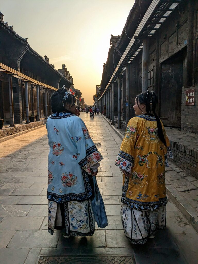 Pingyao locals in traditional dress China Trip Happy Irish Wanderers