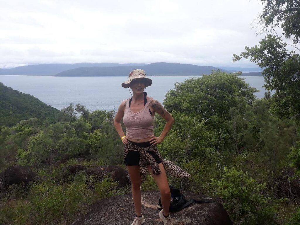 Kate-on-a-hike-with-views-on-Fitzroy-Island-Cairns-things-to-do-Happy-Irish-Wanderers-1