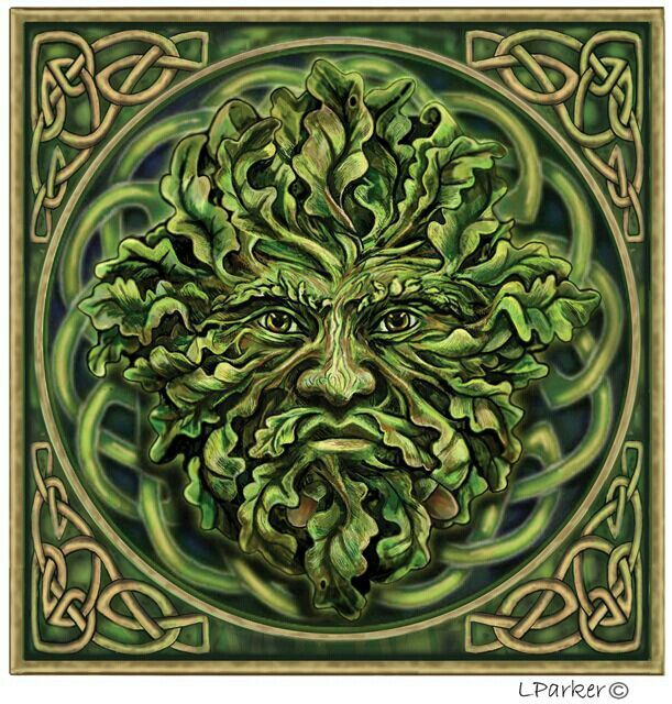 The green man Irish symbols Happy Irish Wanderers