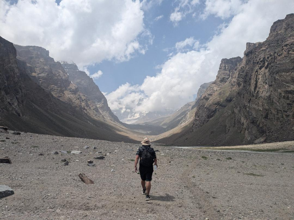 Tajikistan Holiday view of Engles Peak Hike Happy Irish Wanderers