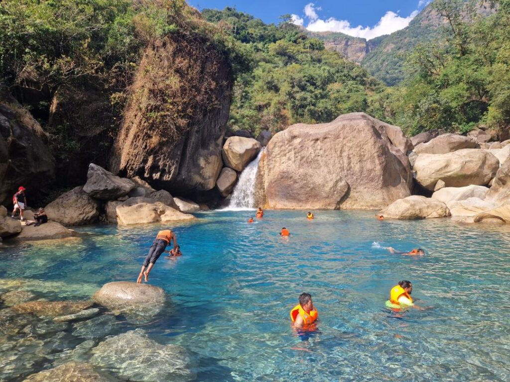 blue lagoon Living root bridges Meghalaya Happy Irish Wanderers