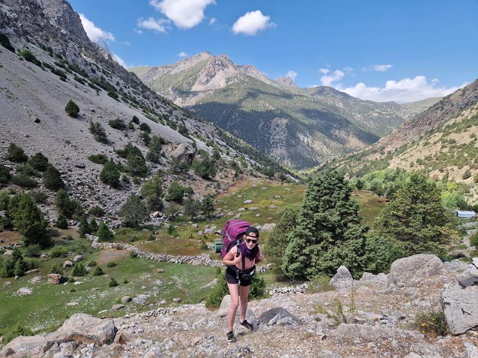 Hiking the Fann Mountains terrain Happy Irish Wanderers