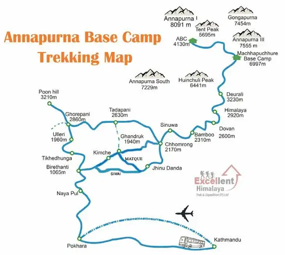 Annapurna-Base-Camp-Trek-Route-Map Happy Irish Wanderers