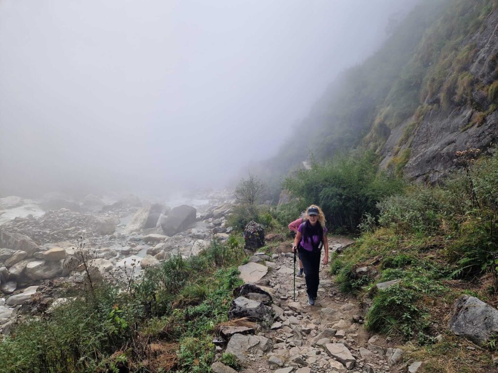 Avalanche zone 6-Day Annapurna Base Camp Trek WITHOUT a Guide Happy Irish Wanderers