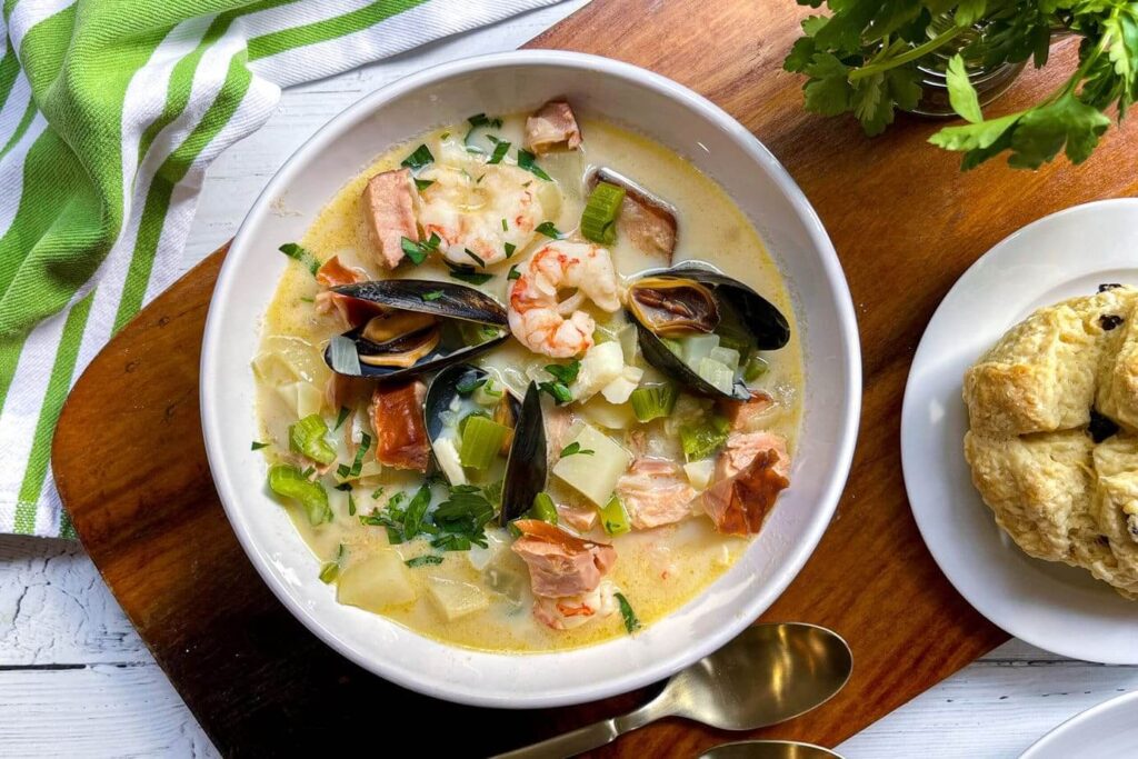 Traditional Irish Food  Irish seafood chowder Happy Irish Wanderers