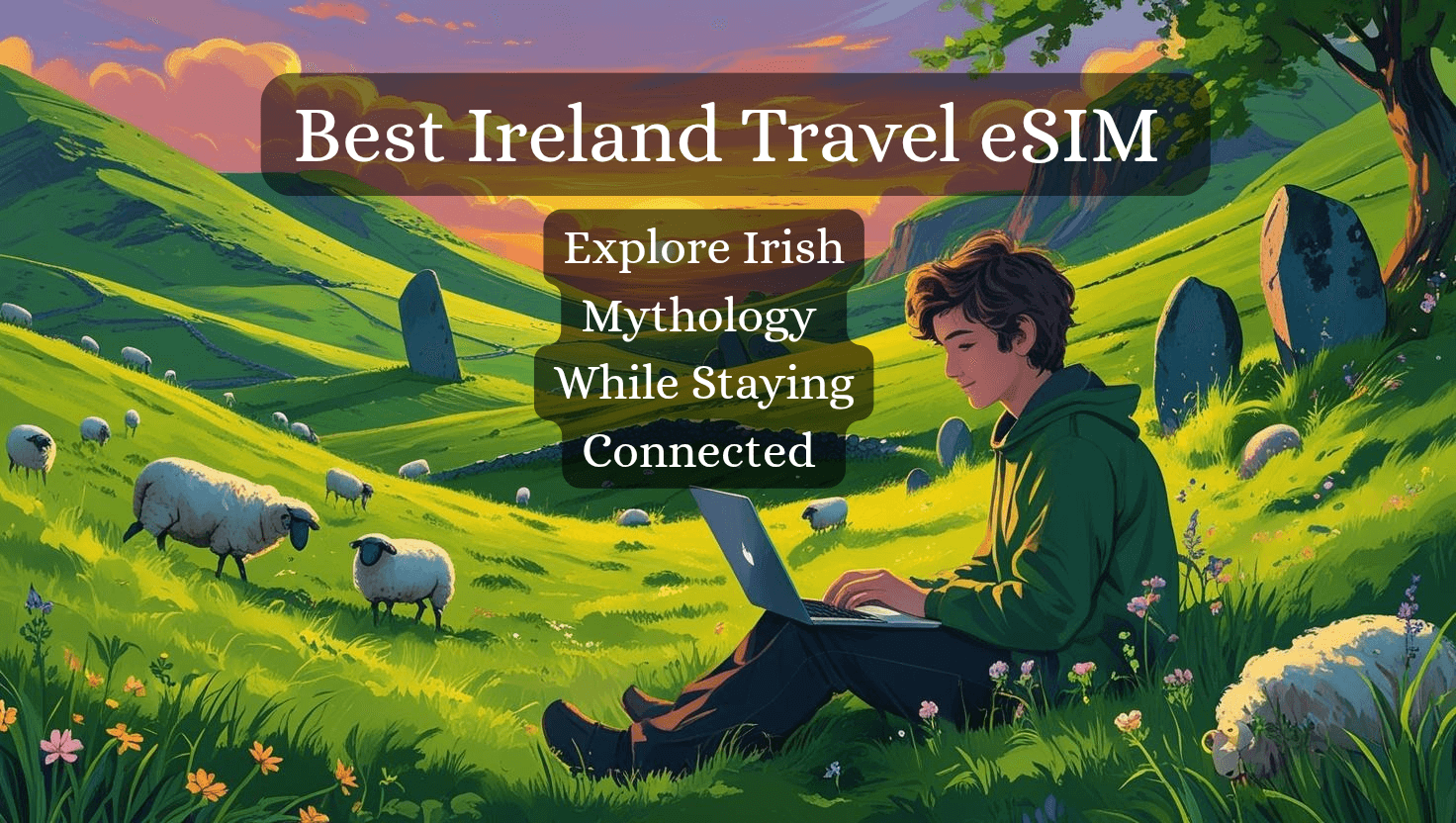 Irish Mythology Travel Guide For Digital Nomads feat image Happy Irish Wanderers
