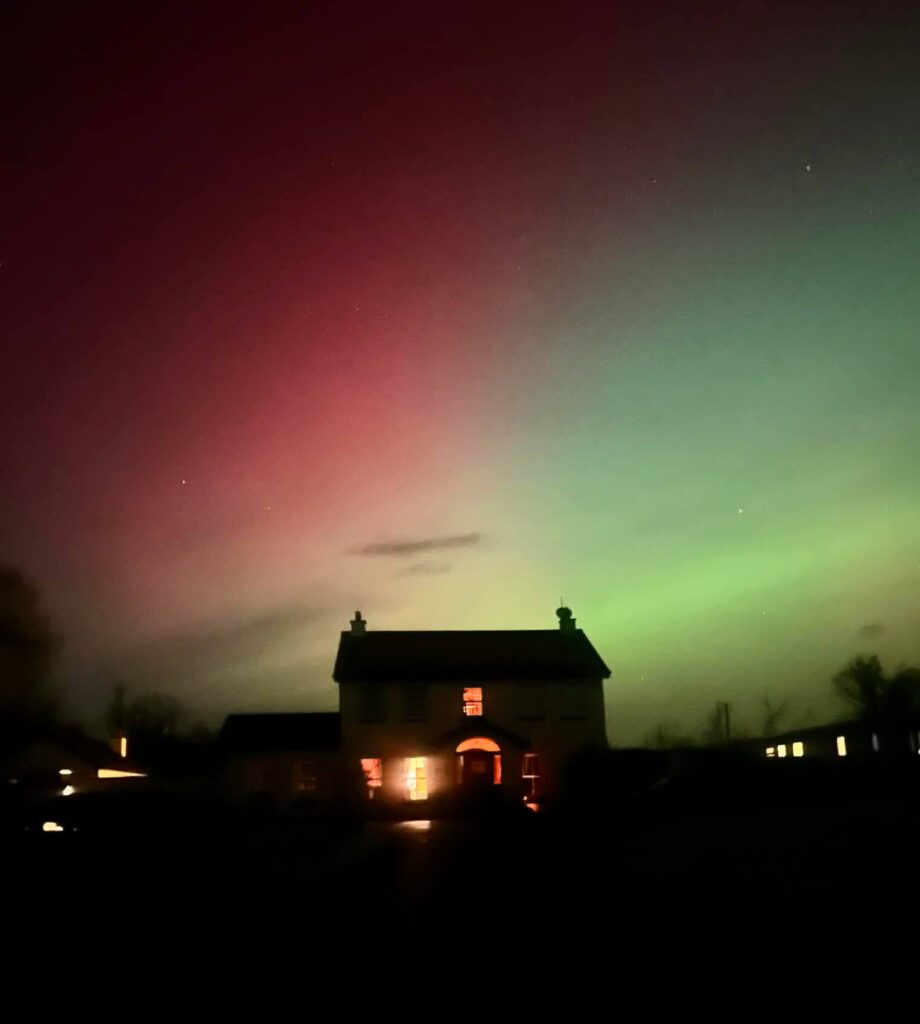 The Northern Lights in Ireland, May 2024 from our home in Clare.