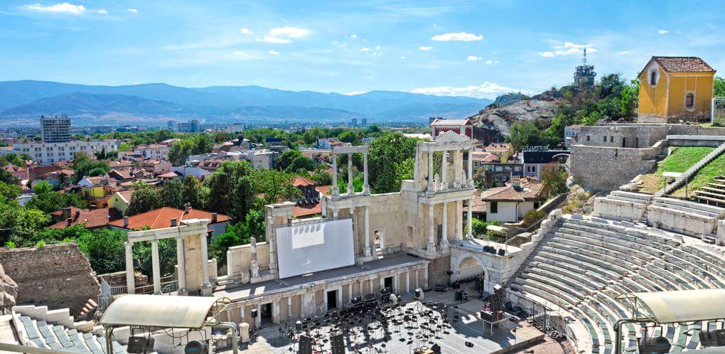 Plovdiv Bulgaria amphitheatre