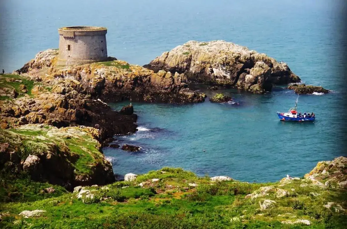 Visit Howth and Eye Island on a  Dublin Day trip - Martello tower on Ireland's Eye Island