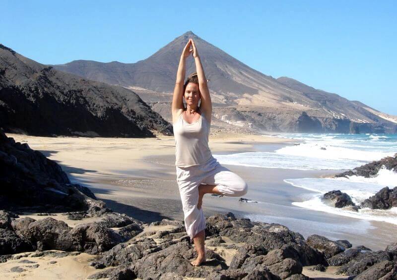 Practice yoga amongst the volcanic landscape of La Palma Astro Tourism Wellness Retreats: 