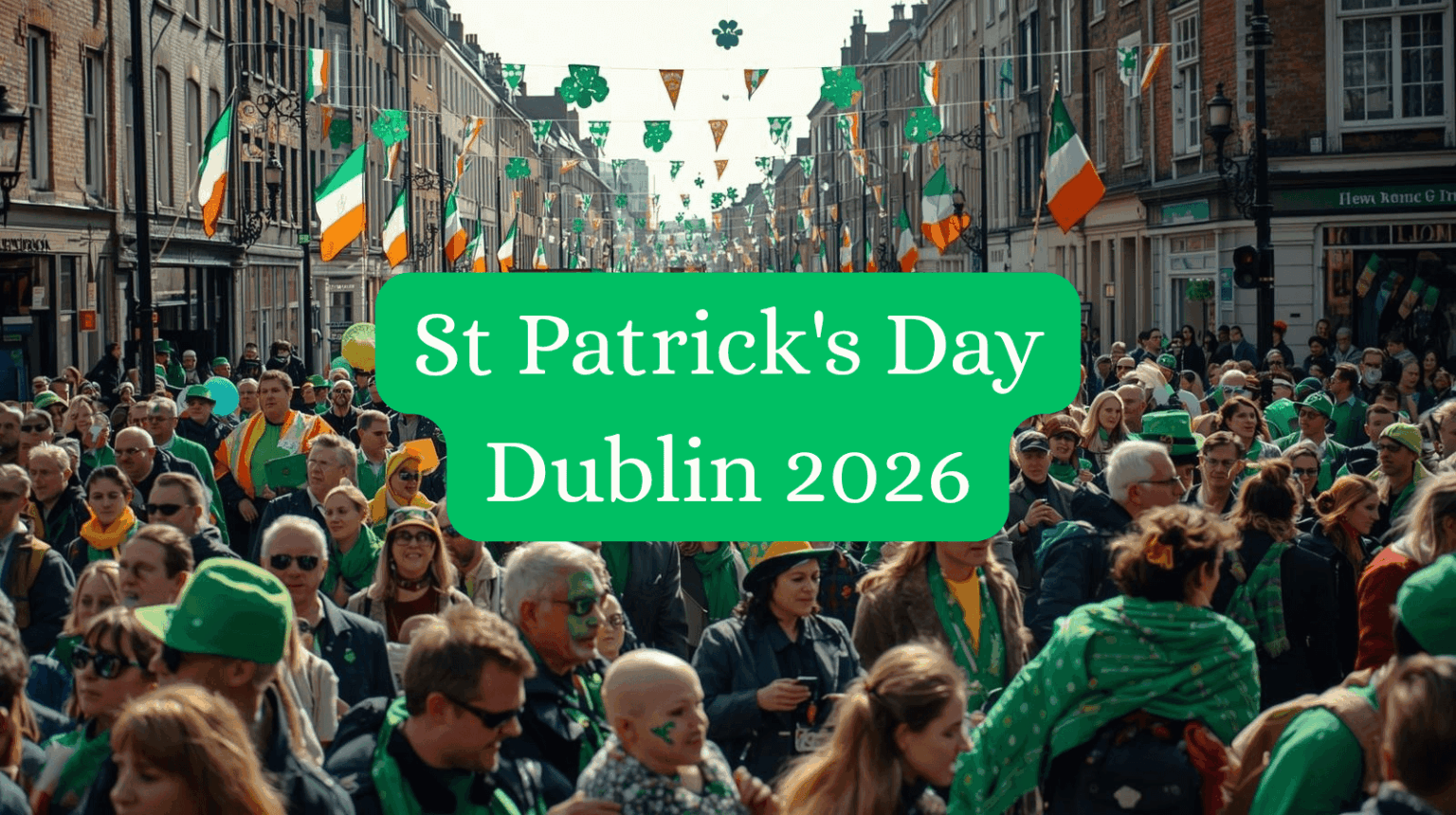 St Patricks Day in Dublin Ireland