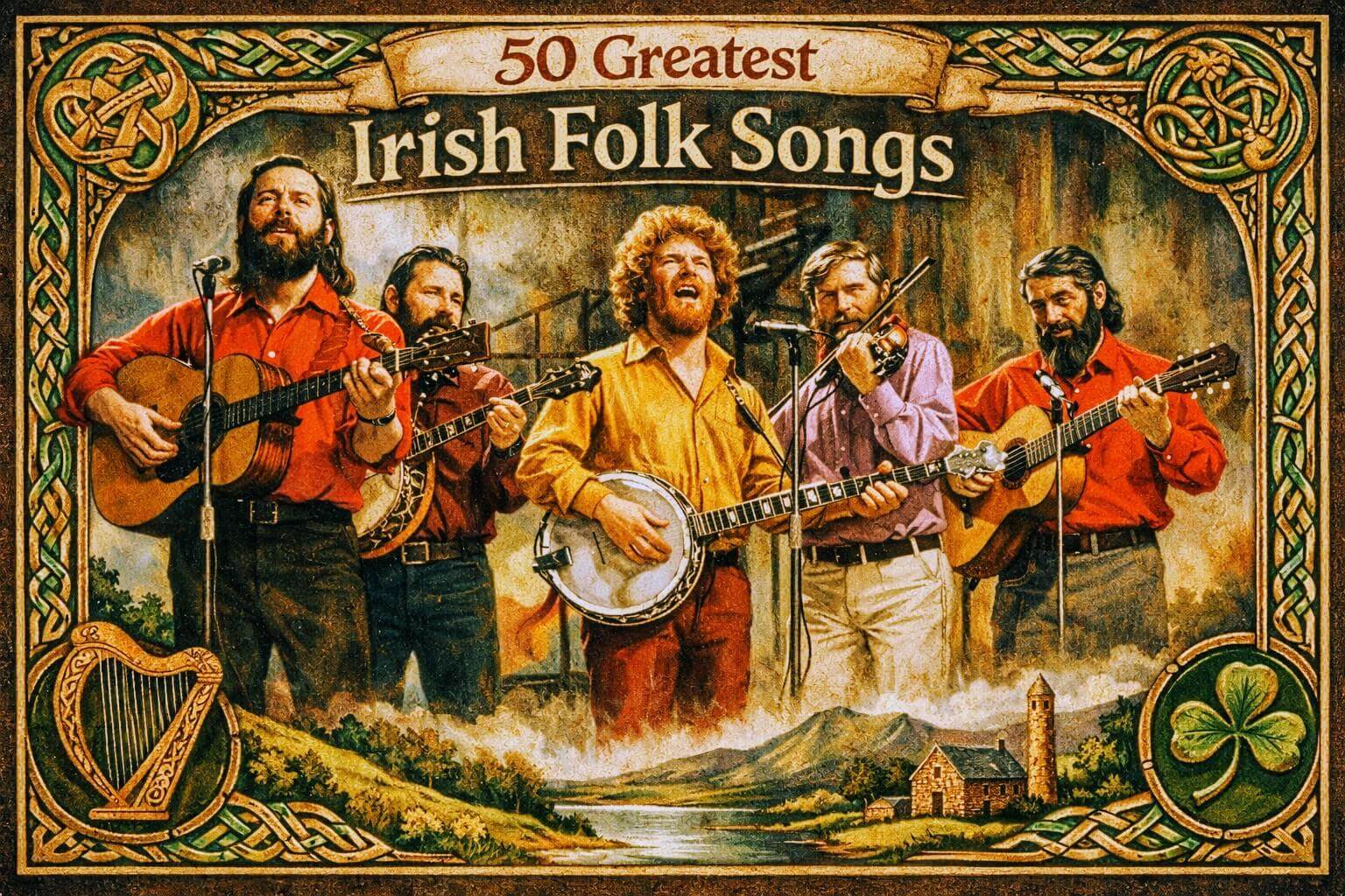The 50 Greatest Irish Folk Songs - Happy Irish Wanderers