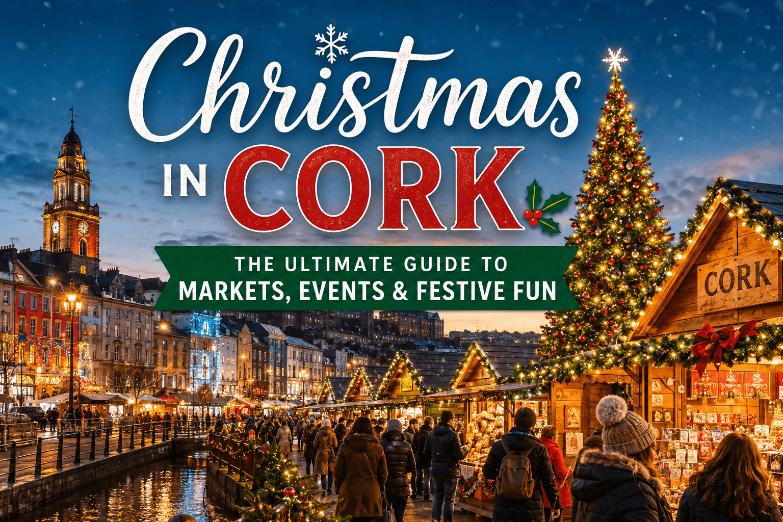 Guide to Christmas in Cork and Cork Christmas Markets feature iamge