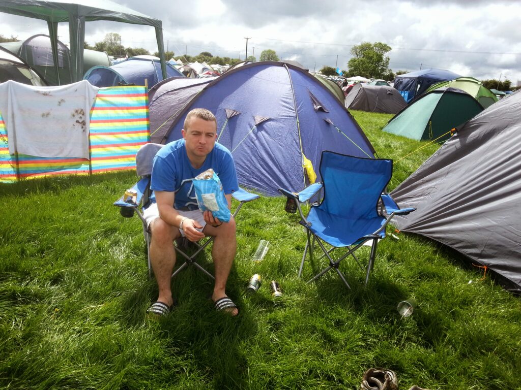 Happy Irish Wanderers camping Electric Picnic Festival